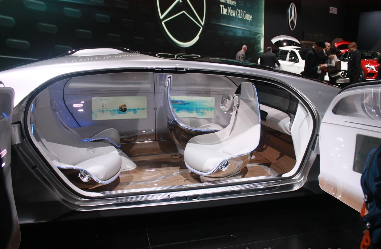 Mercedes Benz F 015 Concept Interior At The 2015 Detroit